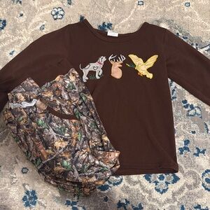 Kids Animal Embroidered Print Shirt